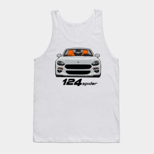 Fiat 124 Spider - White Tank Top